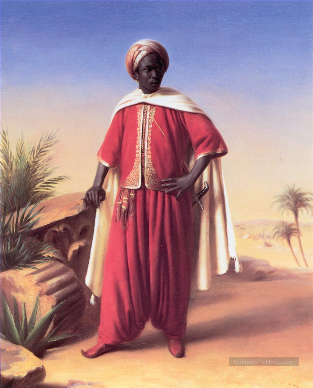 Portrait d’un Arabe Horace Vernet Peintures à l'huile